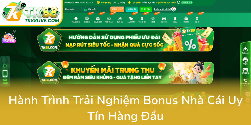 Hanh Trinh Trai Nghiem Bonus Nha Cai Uy Tin Hang Dau0